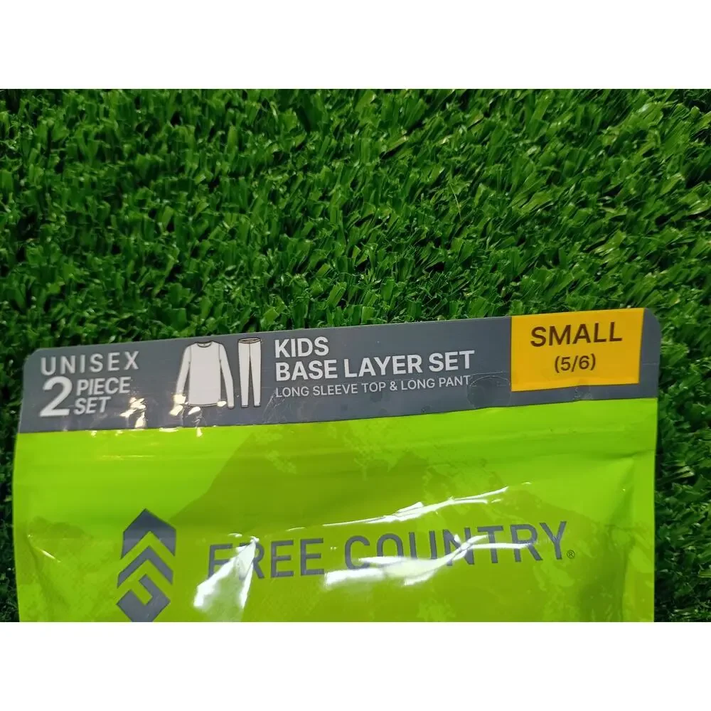 Free Country Kid's Microtech Heat Base Layer Set NWT sm